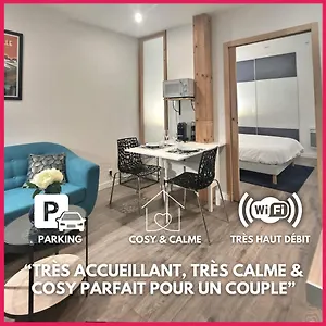  Appartement Mignon, T1 Bis Cosy & Calme, Neuf, Parking, Balcon